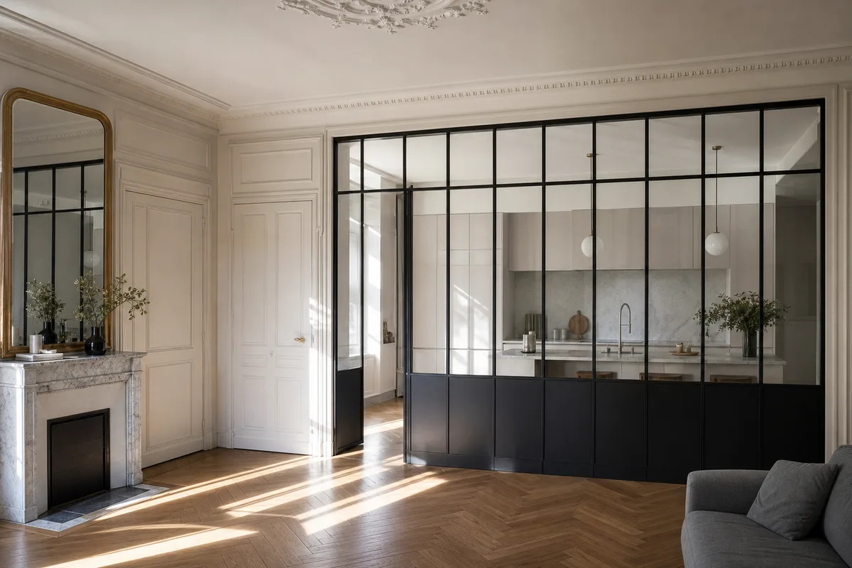Verrière d'atelier en acier à Paris : prix, pose et copropriété